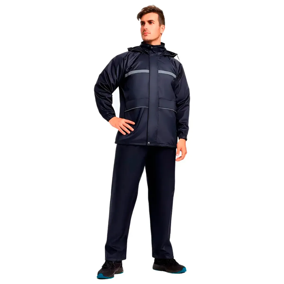 VITTORIA - Impermeable Moto Lluvia Rekbior Liviano Tipo Sudadera