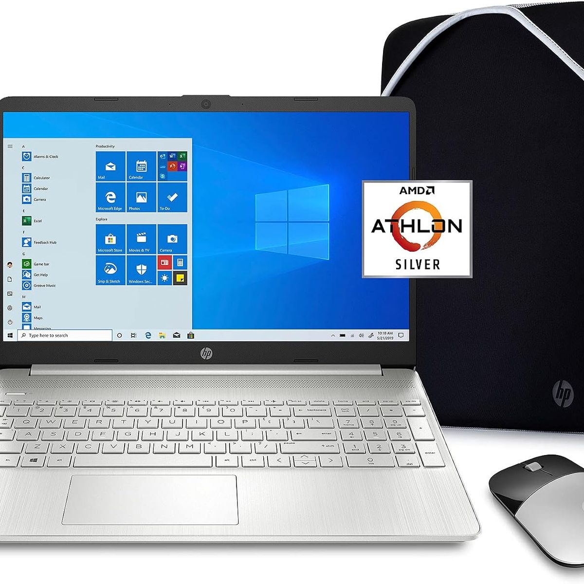 HP - Portatil HP AMD Athlon Silver N3050U RAM 4 GB DISCO 128 GB SSD  15.6"