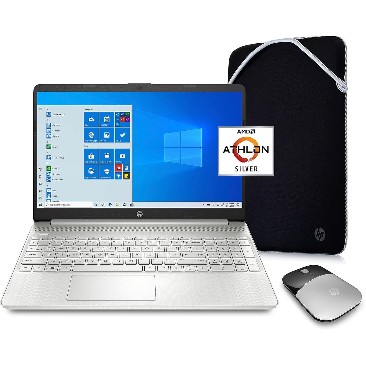 HP - Portatil HP AMD Athlon Silver N3050U RAM 4 GB DISCO 128 GB SSD  15.6"