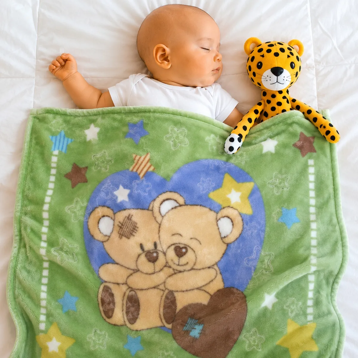 BALI - Cobija Bebé Ultra Suave Diseño Infantil Térmica Doble Faz