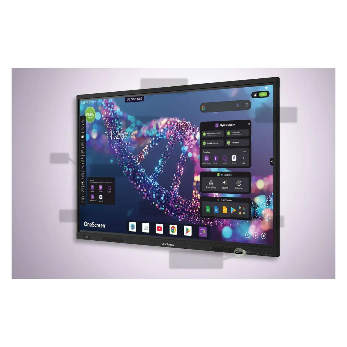 ONESCREEN - Pantalla Interactiva OneScreen Titan 75 Pulgadas Mini-LED 4K Tactil Android 15