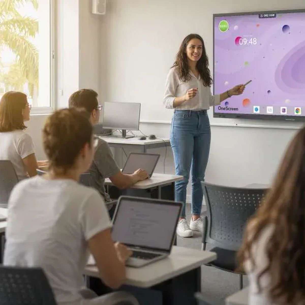 ONESCREEN - Pantalla Interactiva OneScreen Core 75 Pulgadas 4K Tactil Android 16 Google EDLA