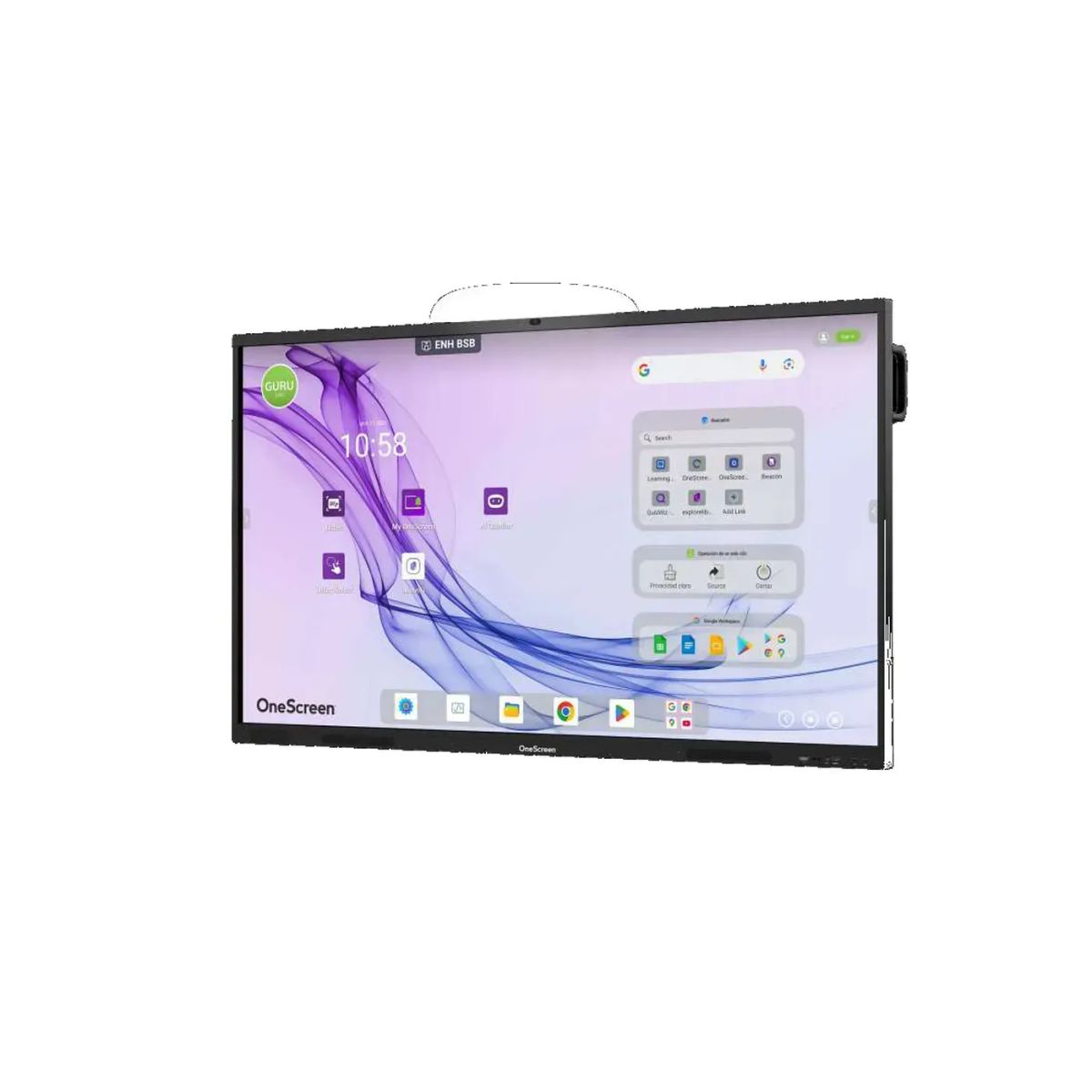 ONESCREEN - Pantalla Interactiva OneScreen AIO 75 Pulgadas 4K Tactil Camara 4K y 8 Microfonos