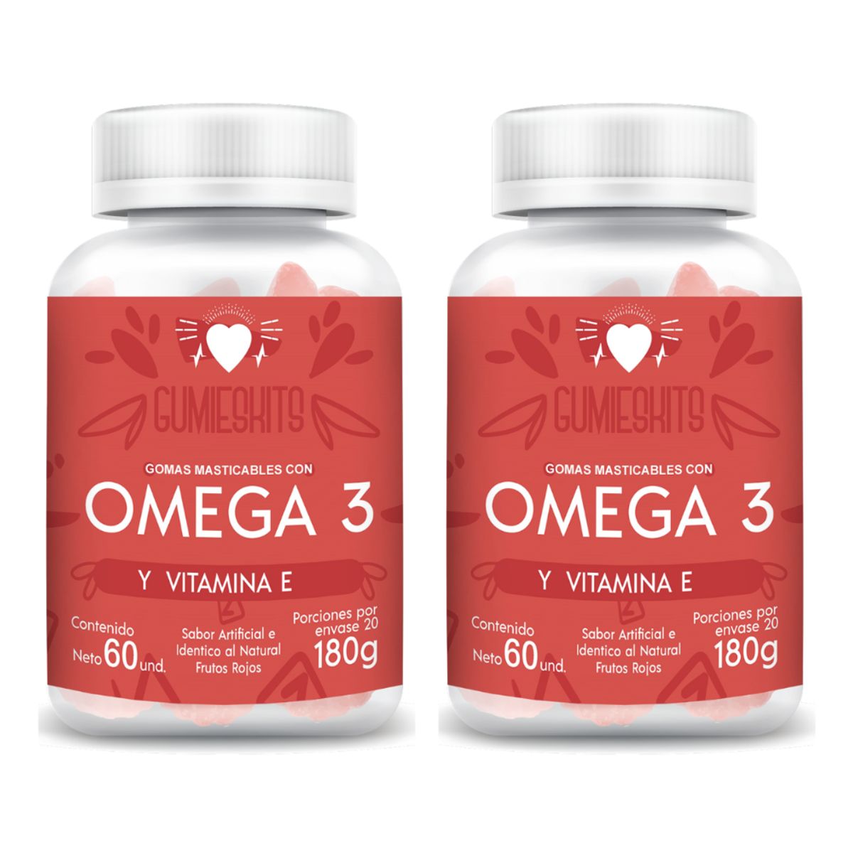INTERLIGHT - Gomas Omega 3 - Nutrición Práctica para Personas Activas x2