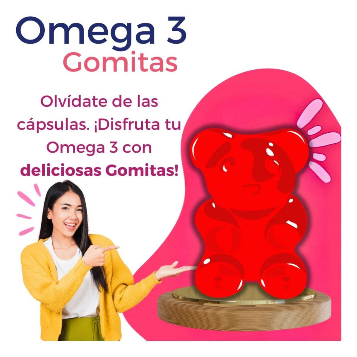 INTERLIGHT - Gomas Omega 3 - Nutrición Práctica para Personas Activas x2
