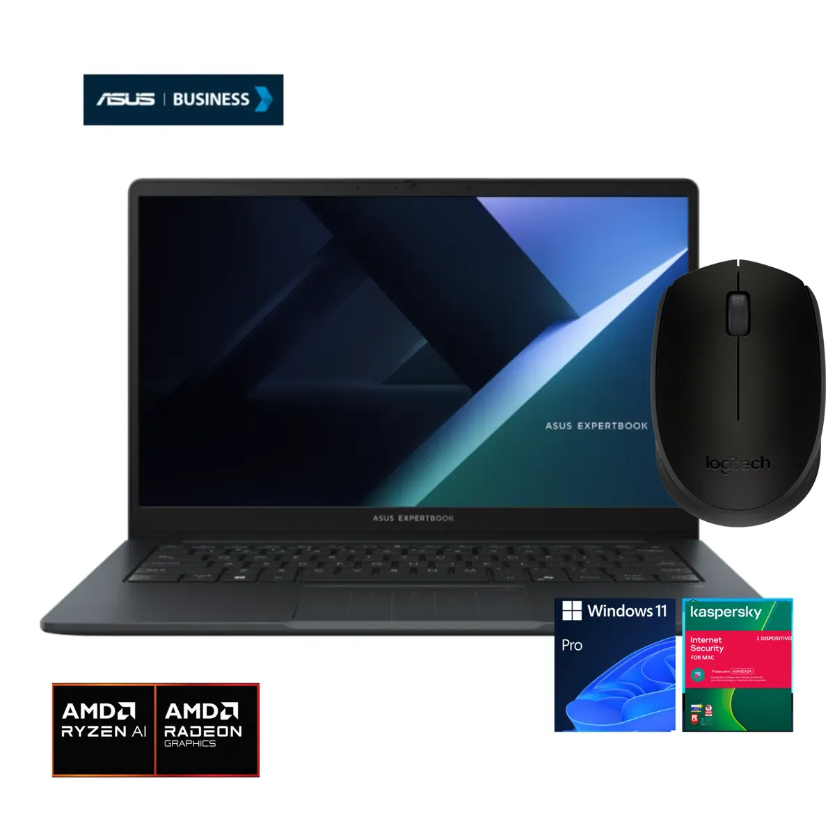 ASUS - ASUS ExpertBook BM1403CDA-S61213X – AMD Ryzen 5 7535HS | 24GB DDR5 | 512GB SSD | Pantalla 14" Full H