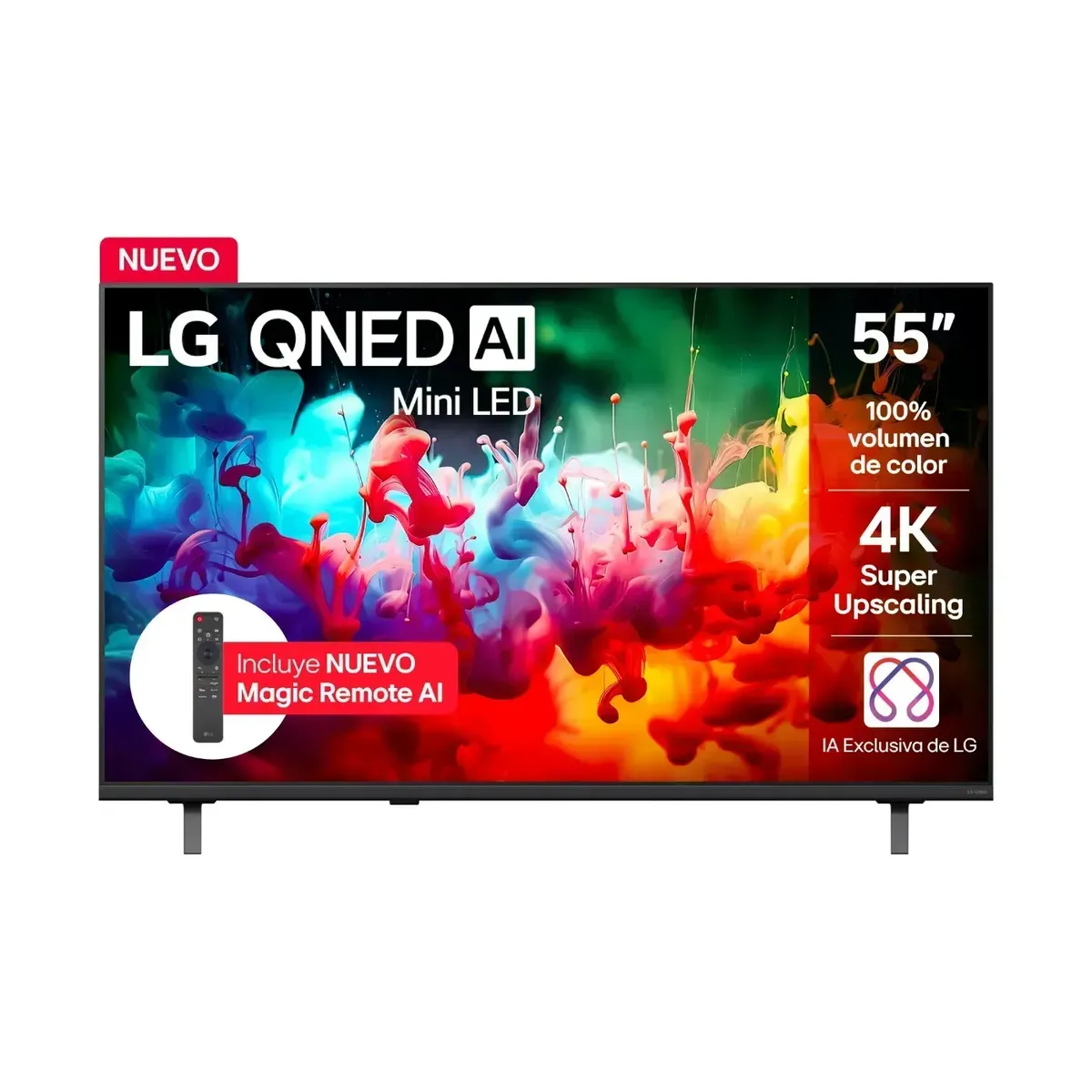 LG - Televisor LG 55 Pulgadas Qned Smart Tv Negro