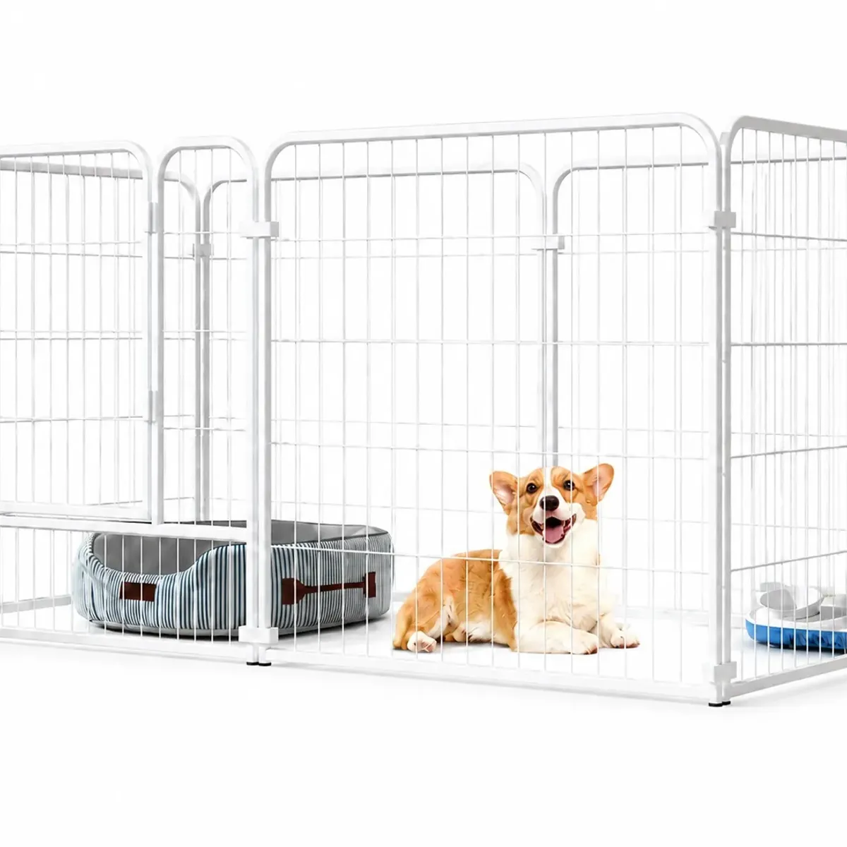 OEM - Corral Para Perros 80 Cm De Altura, Resistente 6 Paneles