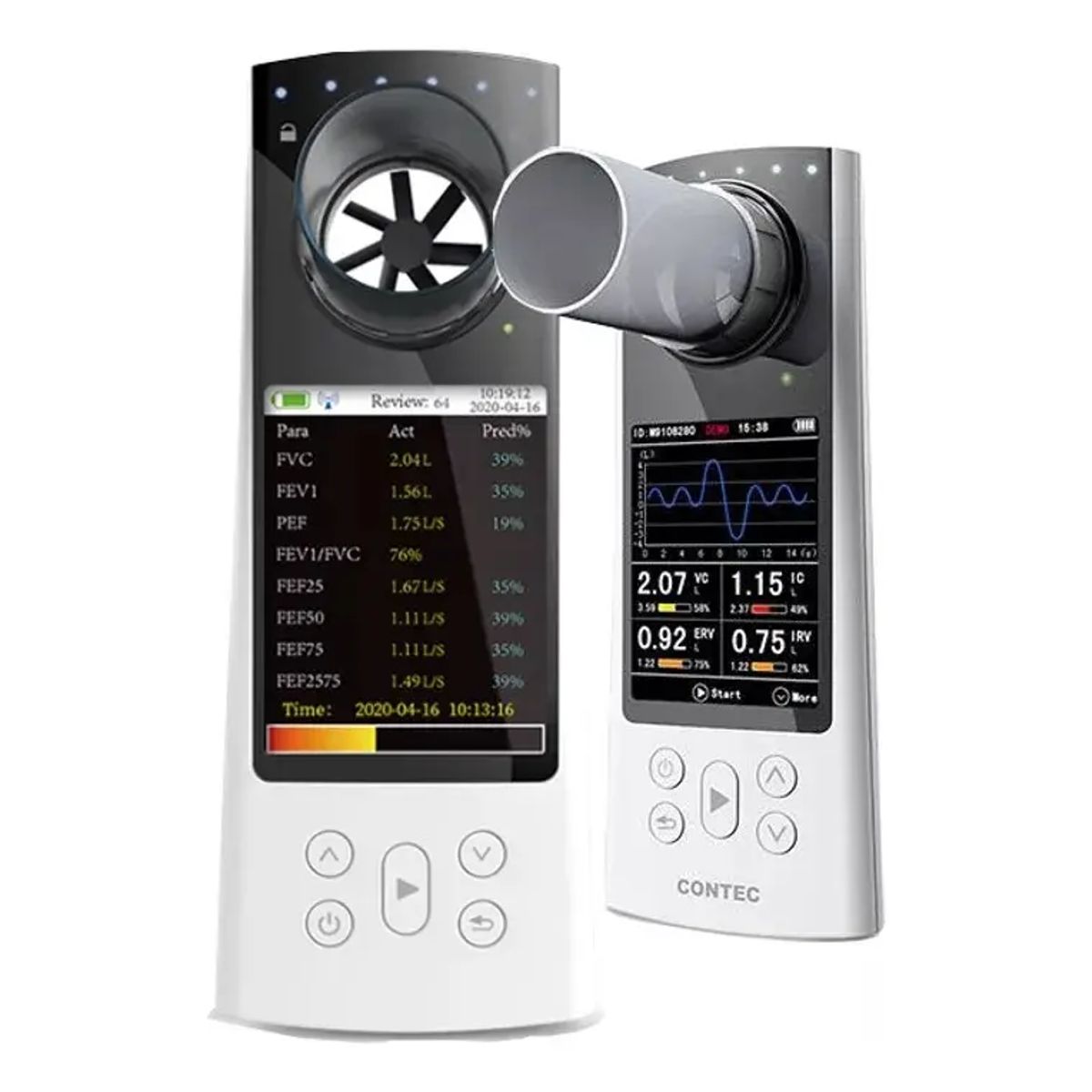 CONTEC - Contec Espirómetro Digital Bluetooth Sp80b Pulmonar
