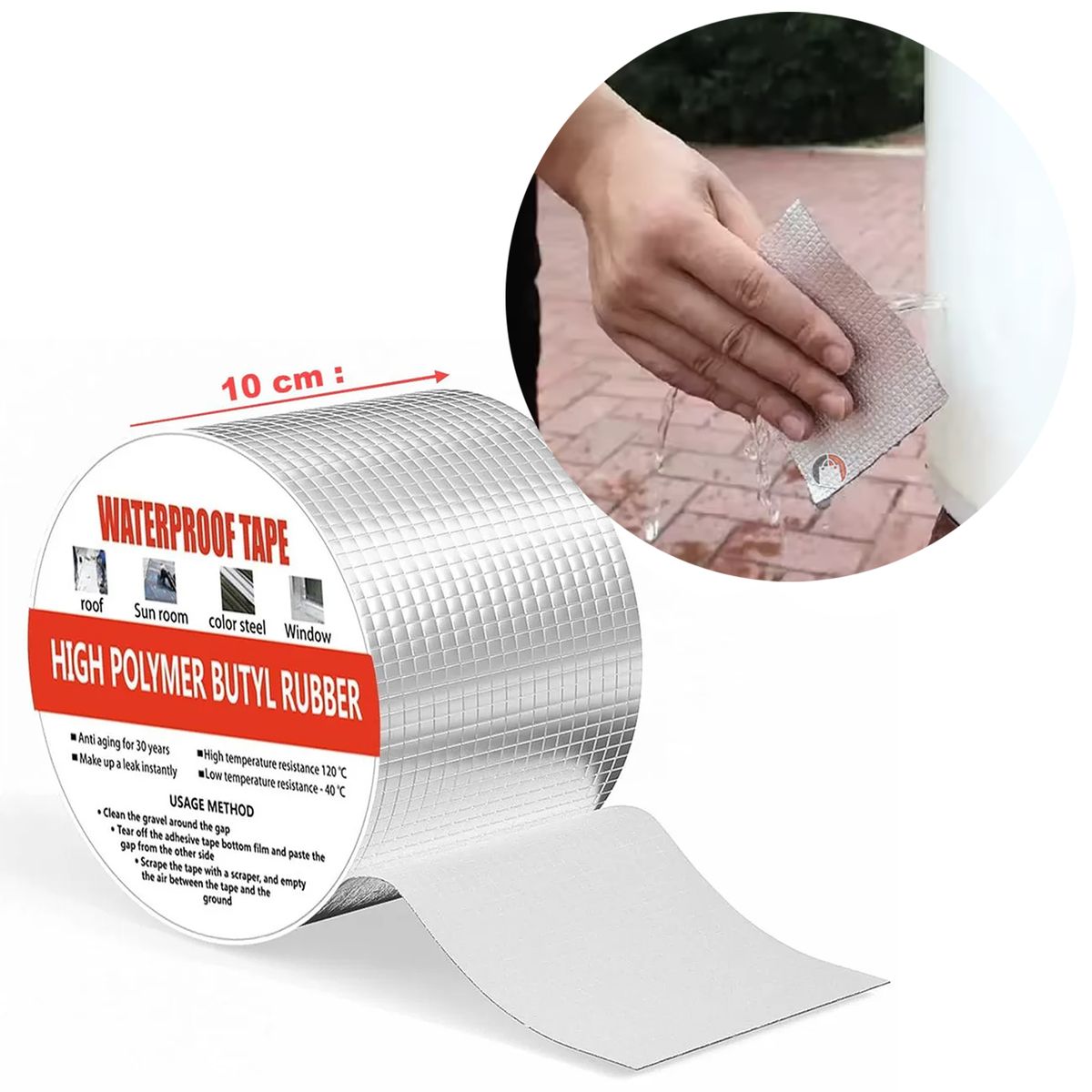 ZOCOCIO - Cinta Impermeable De Butilo Sellador Multifuncional