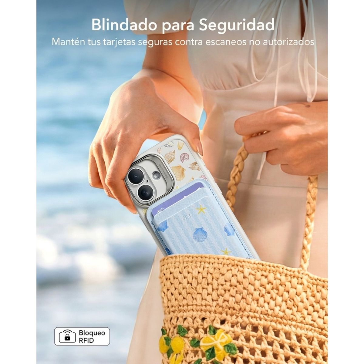 ESR - ESR Wallet Boost Billetera Magnética MagSafe Tropical Paradise