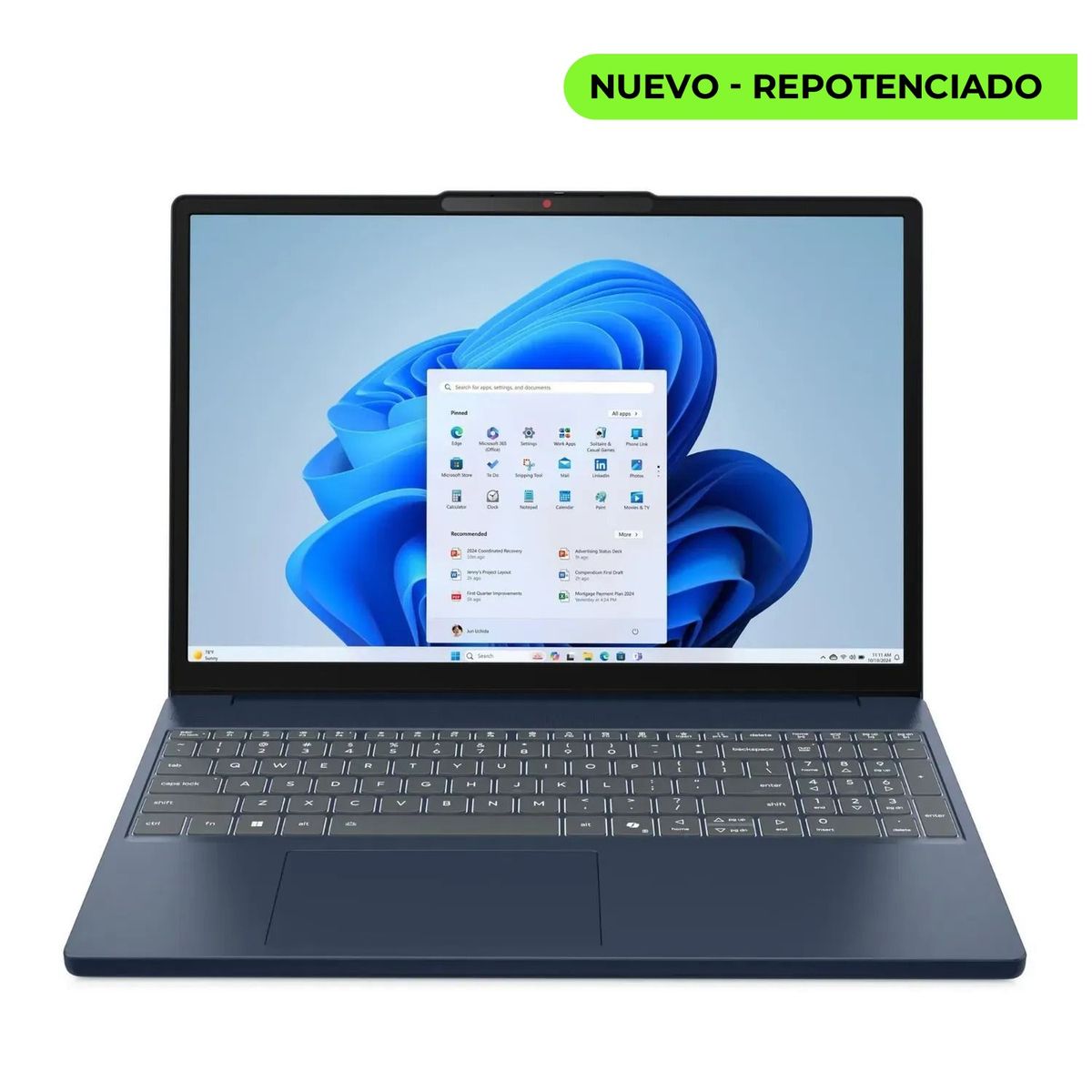 Lenovo - PORTATIL Lenovo IdeaPad Slim 3 AMD Ryzen 7 7735HS 16GB RAM 1TB SSD 15.3” WUXGA AZUL