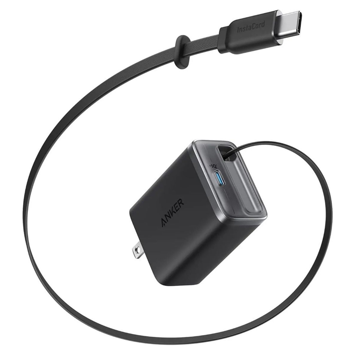 Anker Nano Charger 35W Cable Retraible USB-C Negro - A2658J11