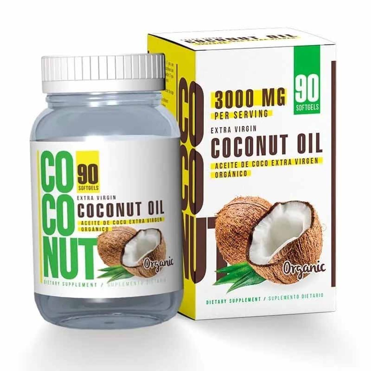 HEALTHY AMERICA - Coconut Oil Aceite de coco (90 caps)