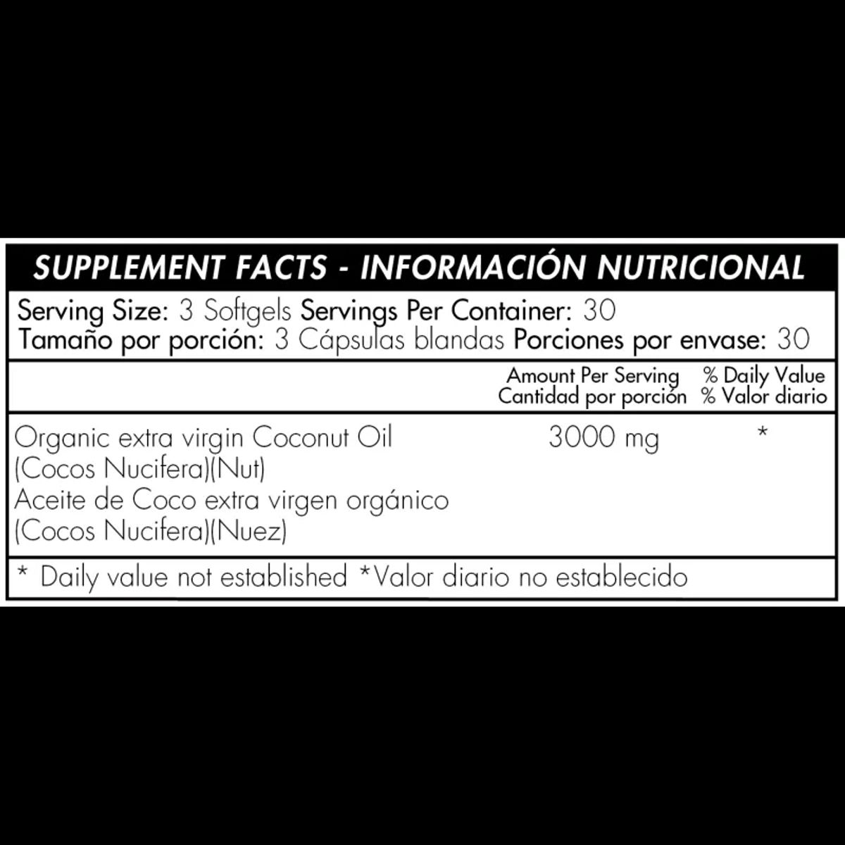 HEALTHY AMERICA - Coconut Oil Aceite de coco (90 caps)