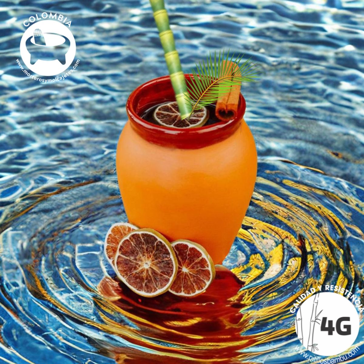 ARTESANAL - CANTARITOS DE BARRO TRADICIONAL TERRACOTA LISOS. Caja por 12 unidades