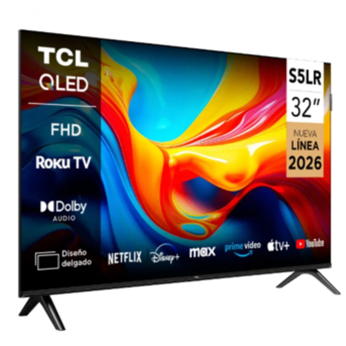 TCL - Televisor TCL 32 Pulgadas ROKU S5LR