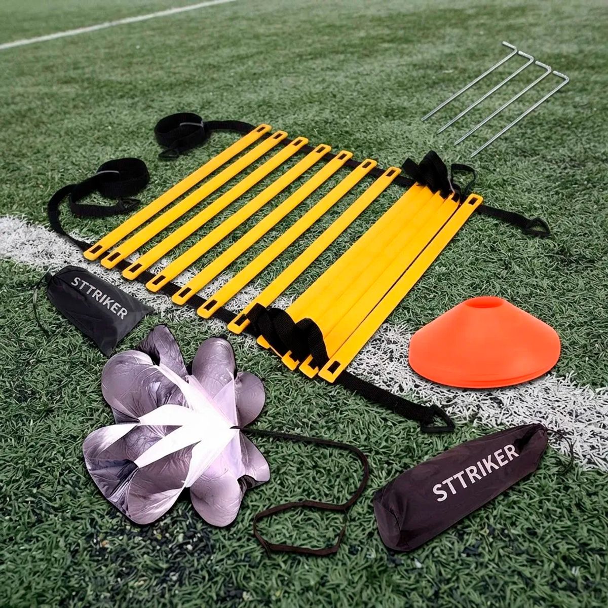 VITTORIA - Set Entrenamiento Escalera 7m Conos Paracaidas Deportivo