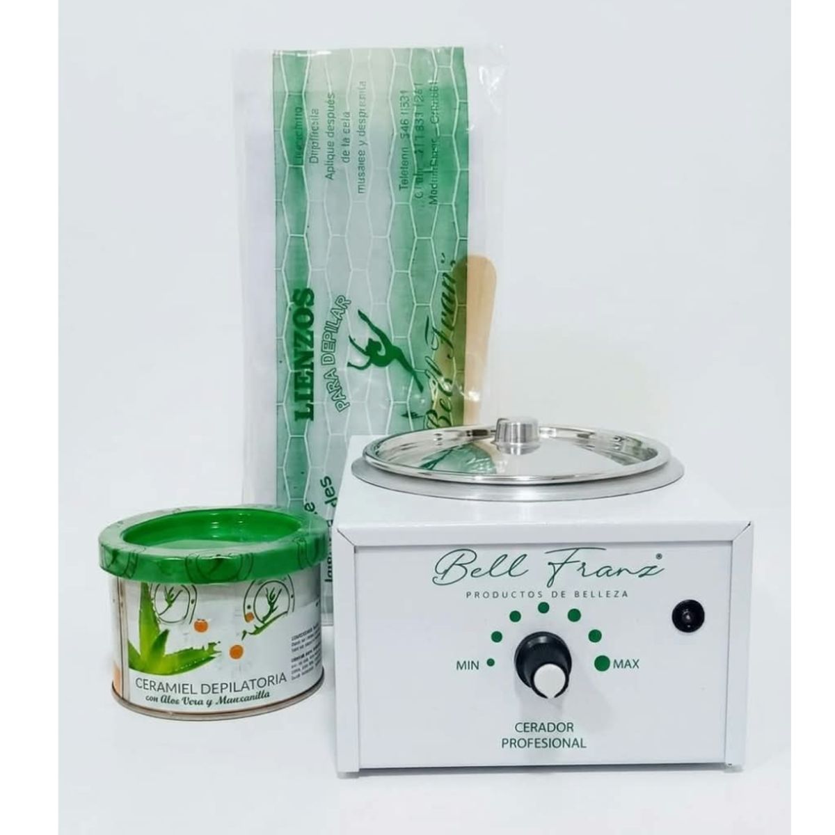 BELL FRANZ - Kit Bell Franz Olla + Cera Aloe Vera Y Manzanilla + Lienzos