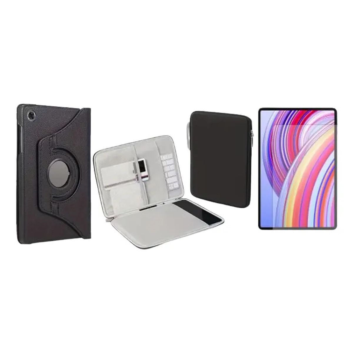 GENERICO - Forro Estuche 360 Giratorio + Vidrio + Funda Para HUAWEI MATEPAD SE 11