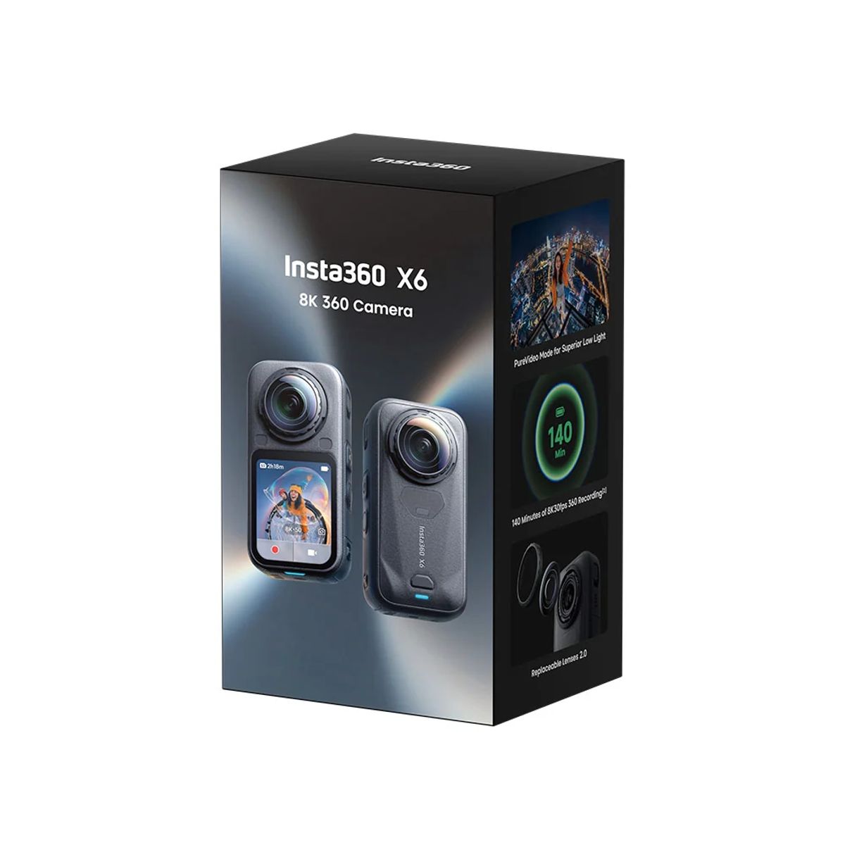 INSTA360 - Cámara 360° Insta360 X6 Standard 8K 120 MP