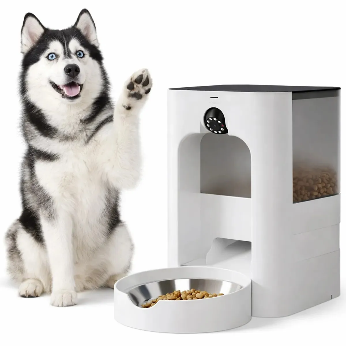 GENERAL - Comedero Automatico Para Mascotas Dispensador Inteligente Camara Sensor Movimiento WS-23