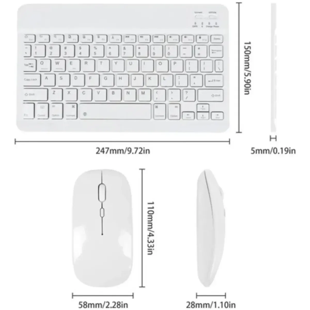 GENERICO - Kit Teclado con Mouse Inalámbrico para XIAOMI PAD 6  6 PRO