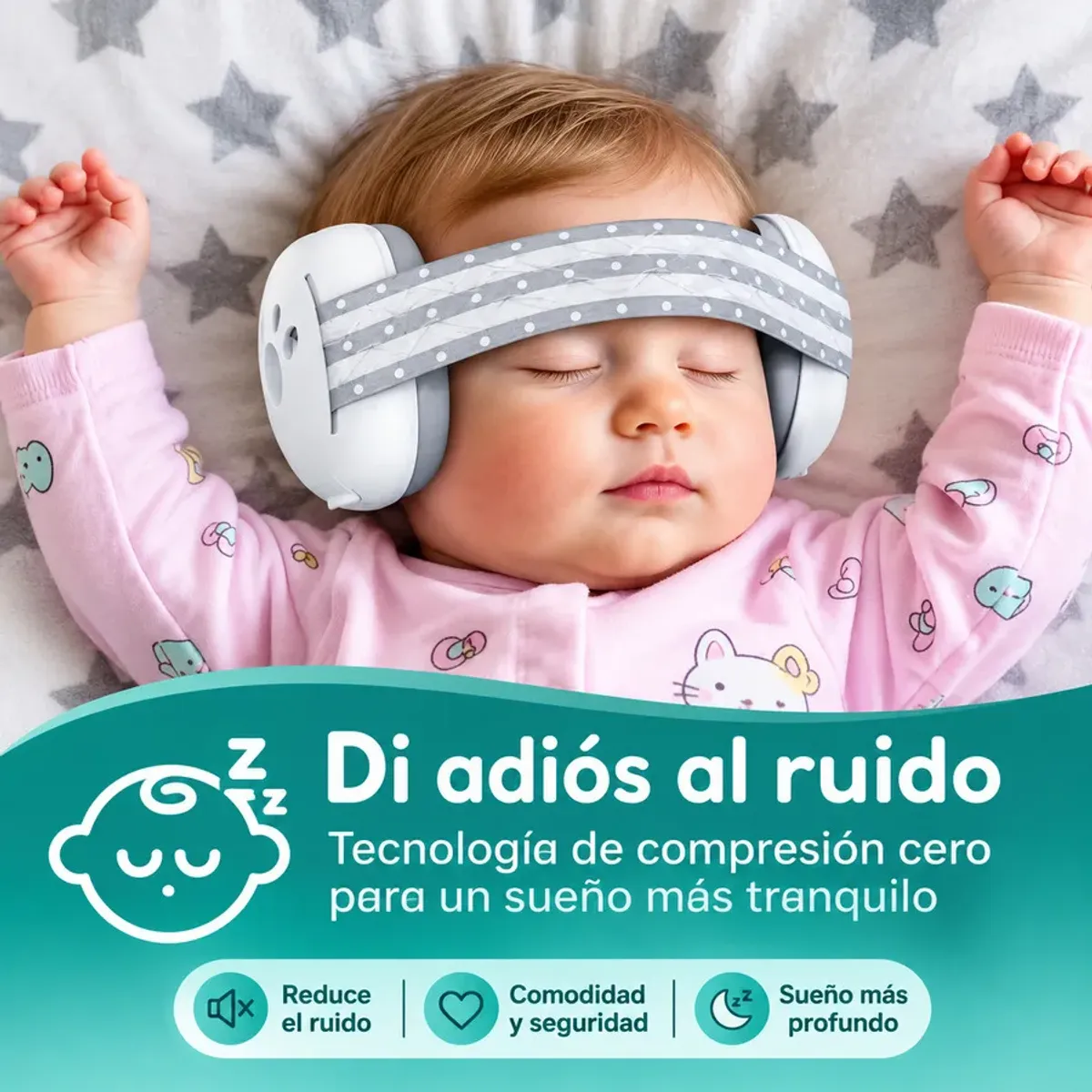 SHEN HUANG - Protectores auditivos para bebes y niños antiruido color rosado