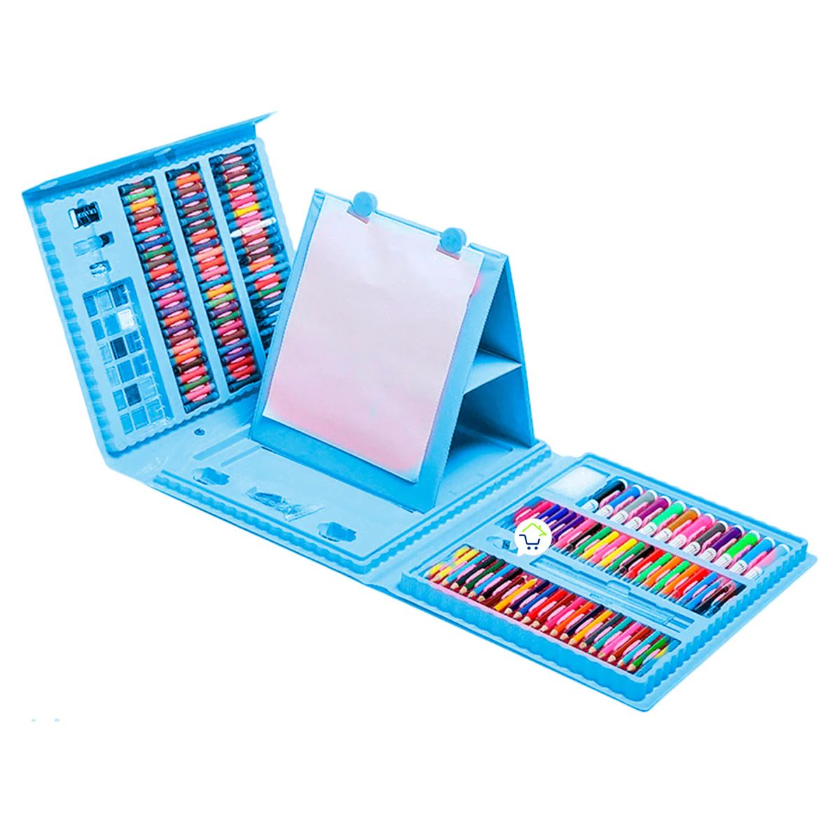 GENERAL TOOLS - Kit de Arte Infantil 208 Piezas con Caballete y Estuche
