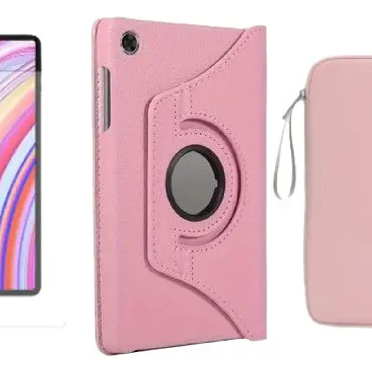 GENERICO - FORRO ESTUCHE 360 GIRATORIO + VIDRIO + FUNDA PARA HUAWEI MATEPAD SE 11