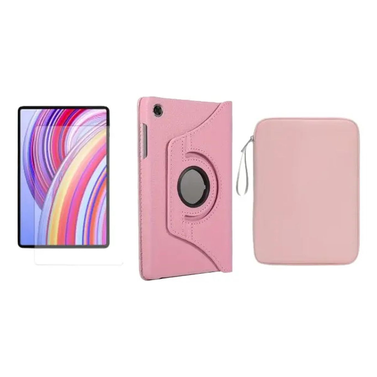 GENERICO - FORRO ESTUCHE 360 GIRATORIO + VIDRIO + FUNDA PARA HUAWEI MATEPAD SE 11
