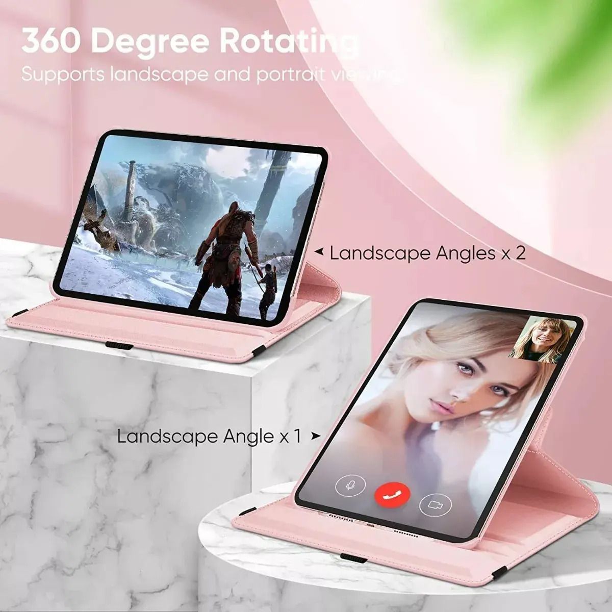 GENERICO - FORRO ESTUCHE 360 GIRATORIO + VIDRIO + FUNDA PARA HUAWEI MATEPAD SE 11