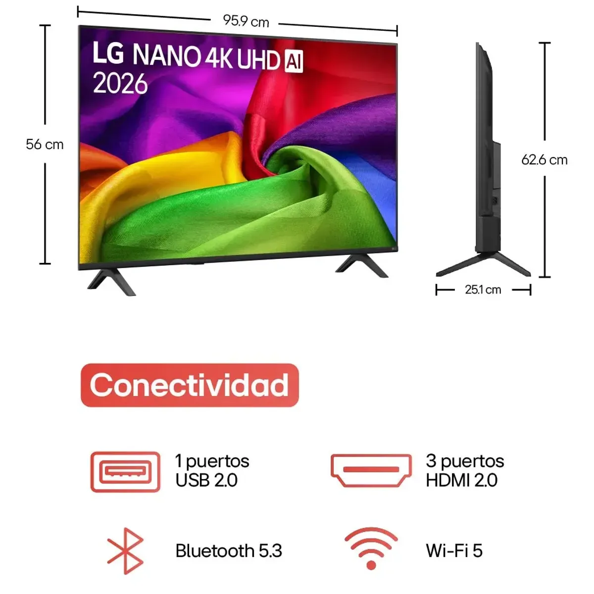 LG - Televisor LG 43 Pulgadas Nano Uhd 4k Smart Tv