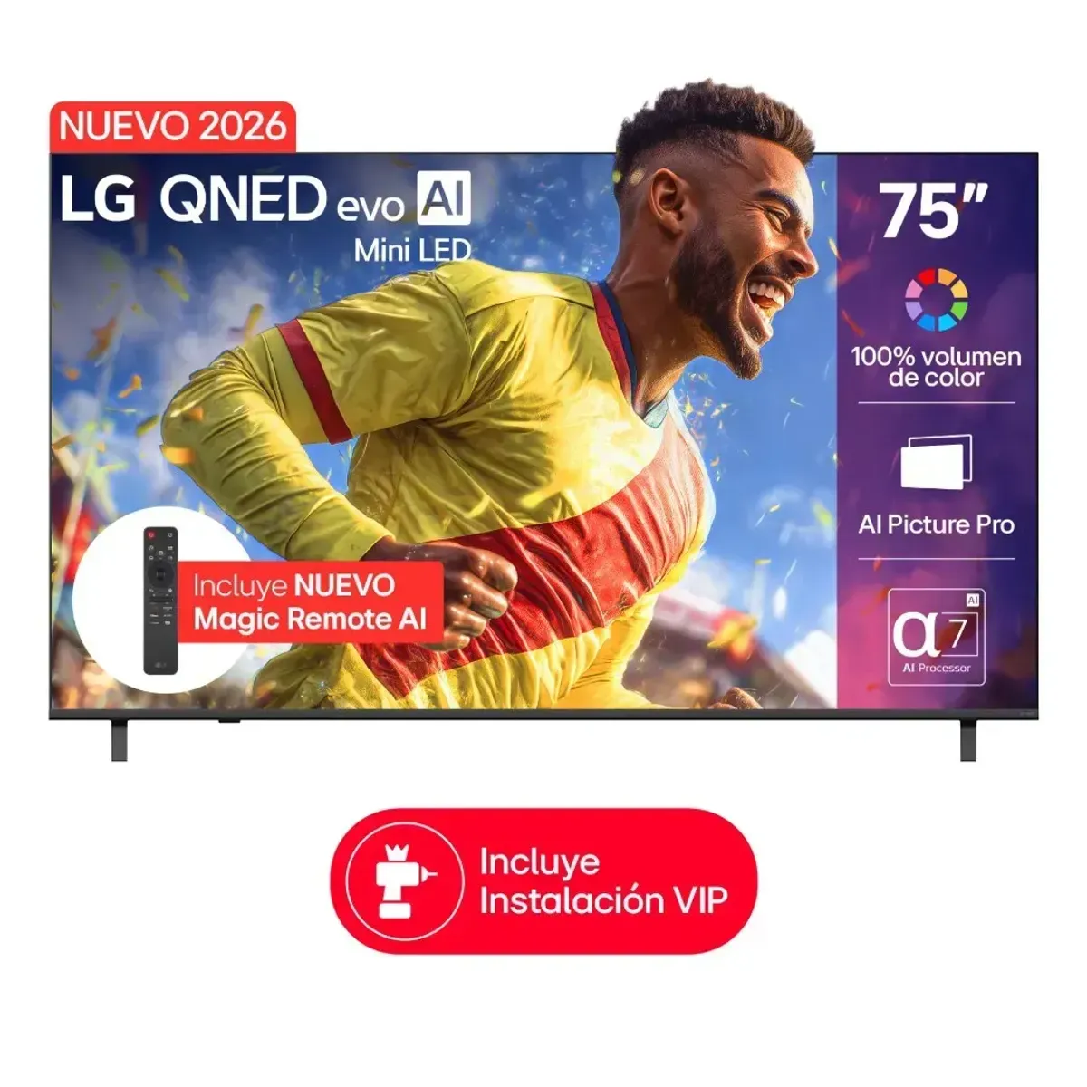 LG - Televisor LG 75 Pulgadas Qned Evo Ia Smart Tv
