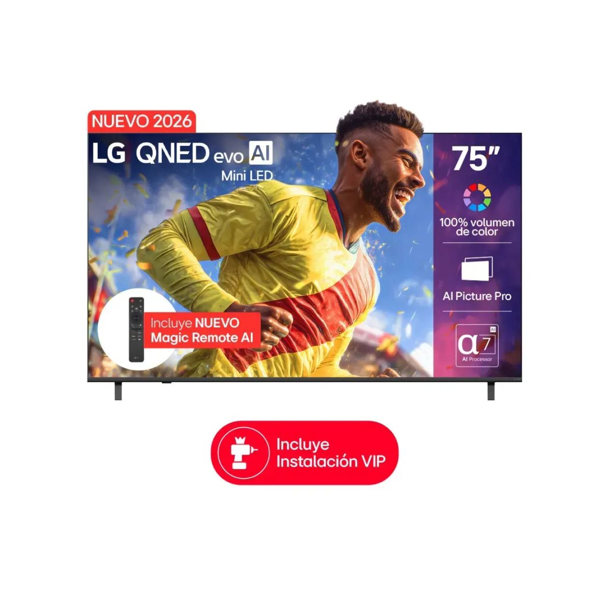 LG - Televisor LG 75 Pulgadas Qned Evo Ia Smart Tv
