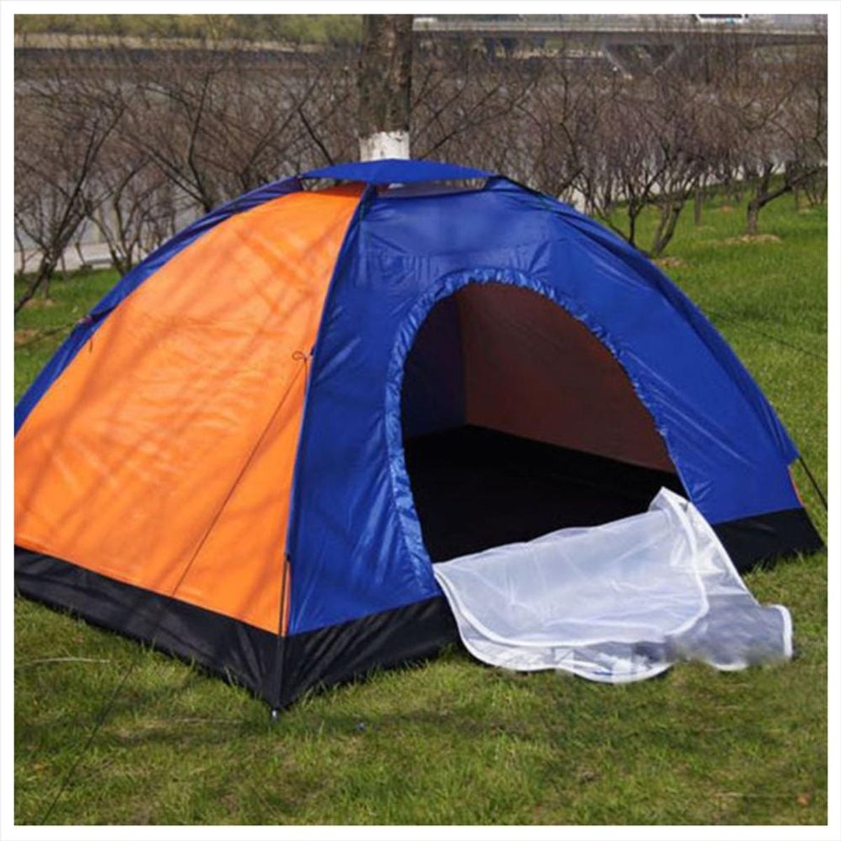 CLEAR - Carpa Camping Armable Semi Impermeable 4 Personas Calidad Premium