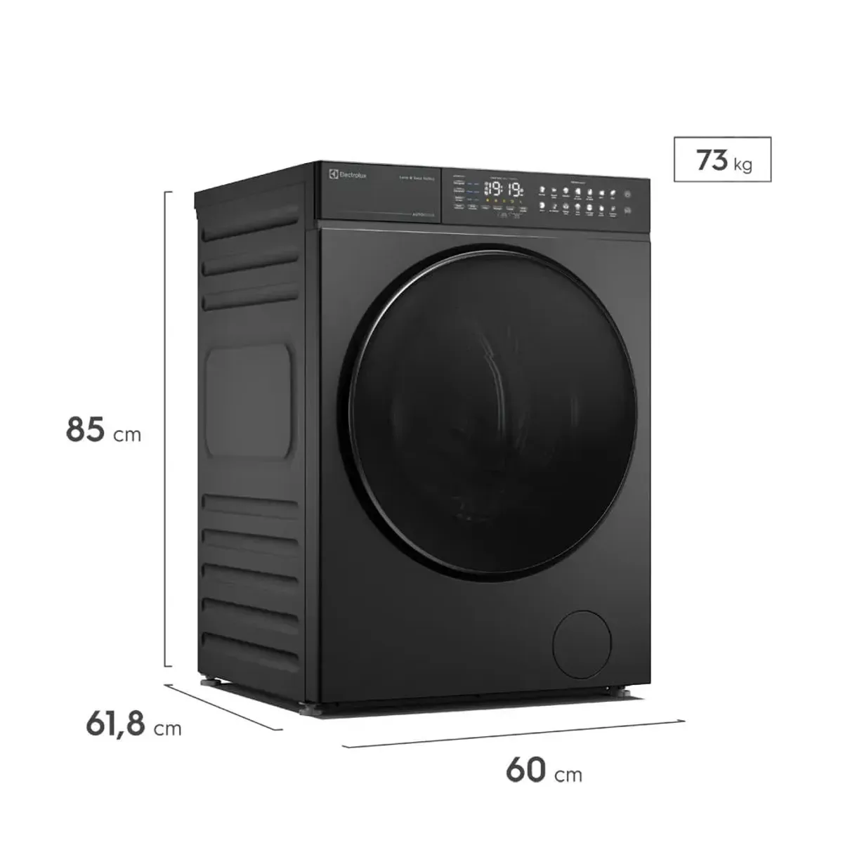 ELECTROLUX - Lavadora Secadora Electrolux Carga Frontal 14-8Kg Inverter y Función AutoDose Gris Ónix FLWD12AU