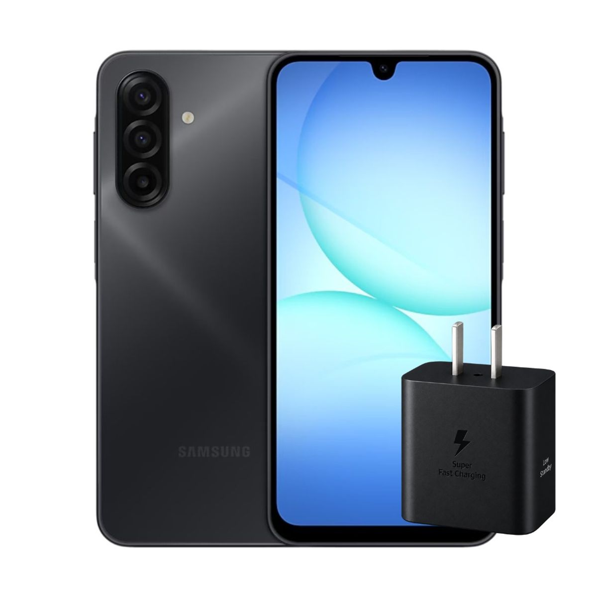 SAMSUNG - Celular Samsung Galaxy A17 LTE 8+256GB Negro + Adaptador Samsung 45W