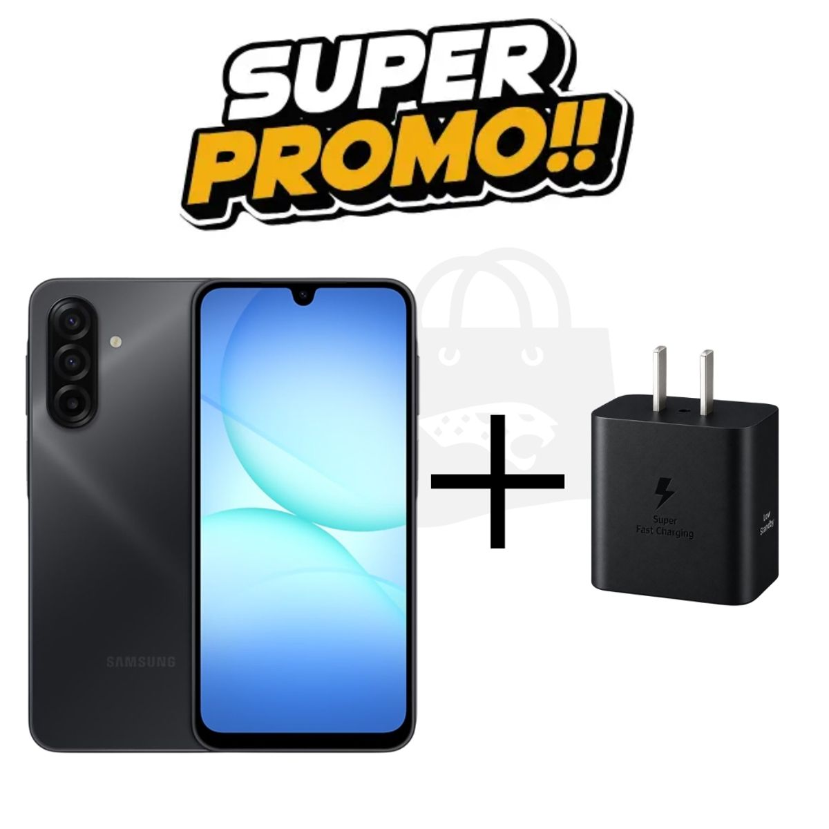 SAMSUNG - Celular Samsung Galaxy A17 LTE 8+256GB Negro + Adaptador Samsung 45W