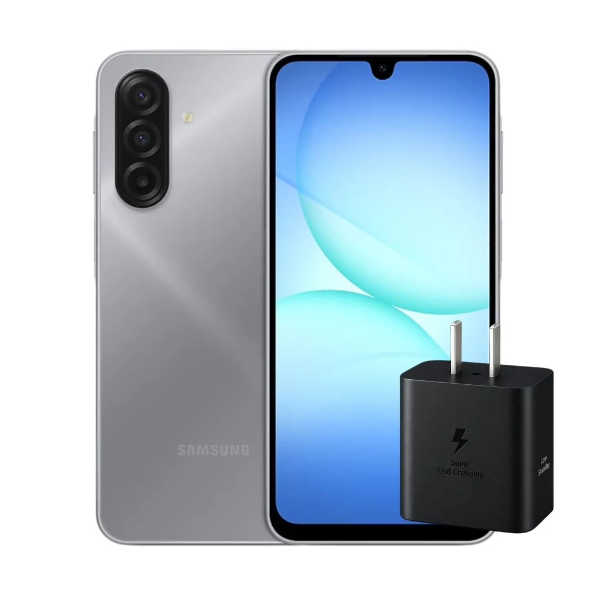 SAMSUNG - Celular Samsung Galaxy A17 LTE 8+256GB Gris + Adaptador Samsung 45W