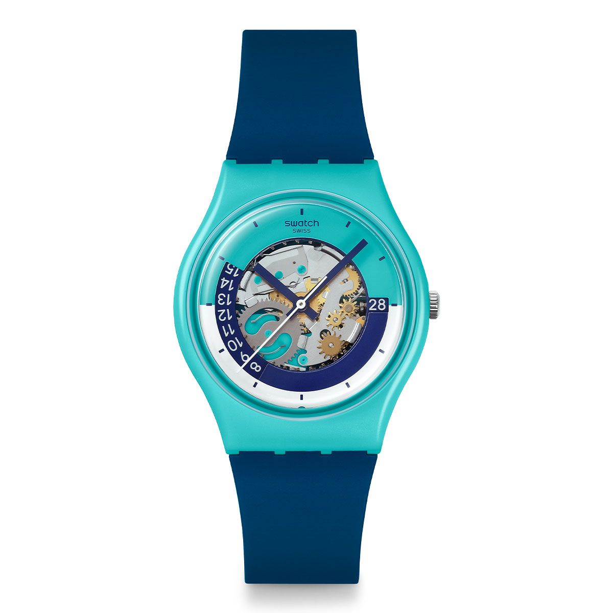 SWATCH - Relojes Swatch Unisex If Not Now, When?. Reloj Silicona Azul SO28L400
