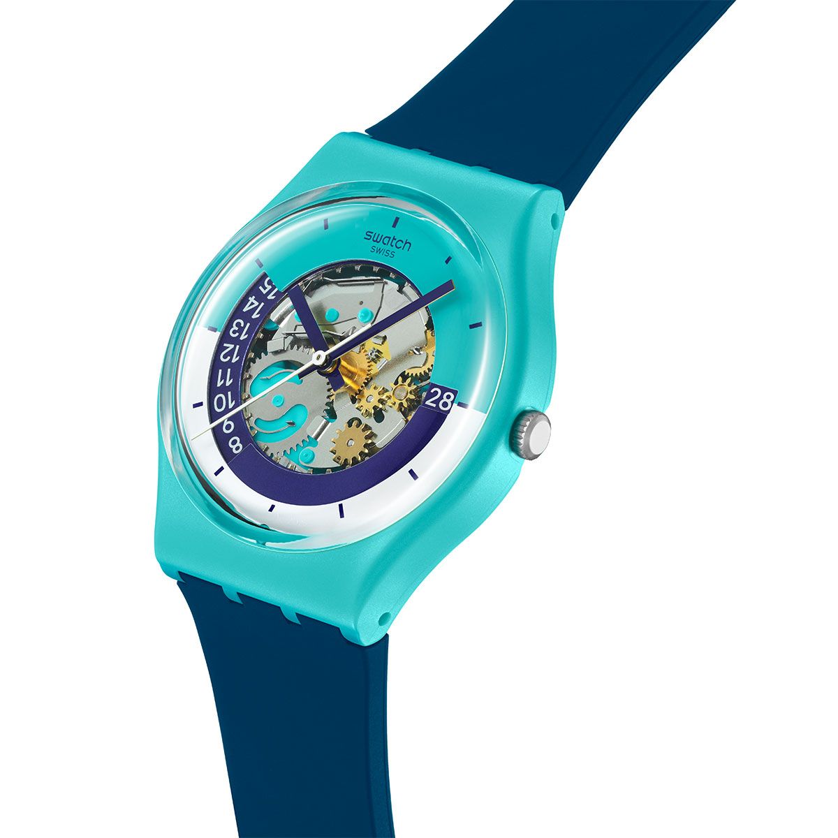 SWATCH - Relojes Swatch Unisex If Not Now, When?. Reloj Silicona Azul SO28L400