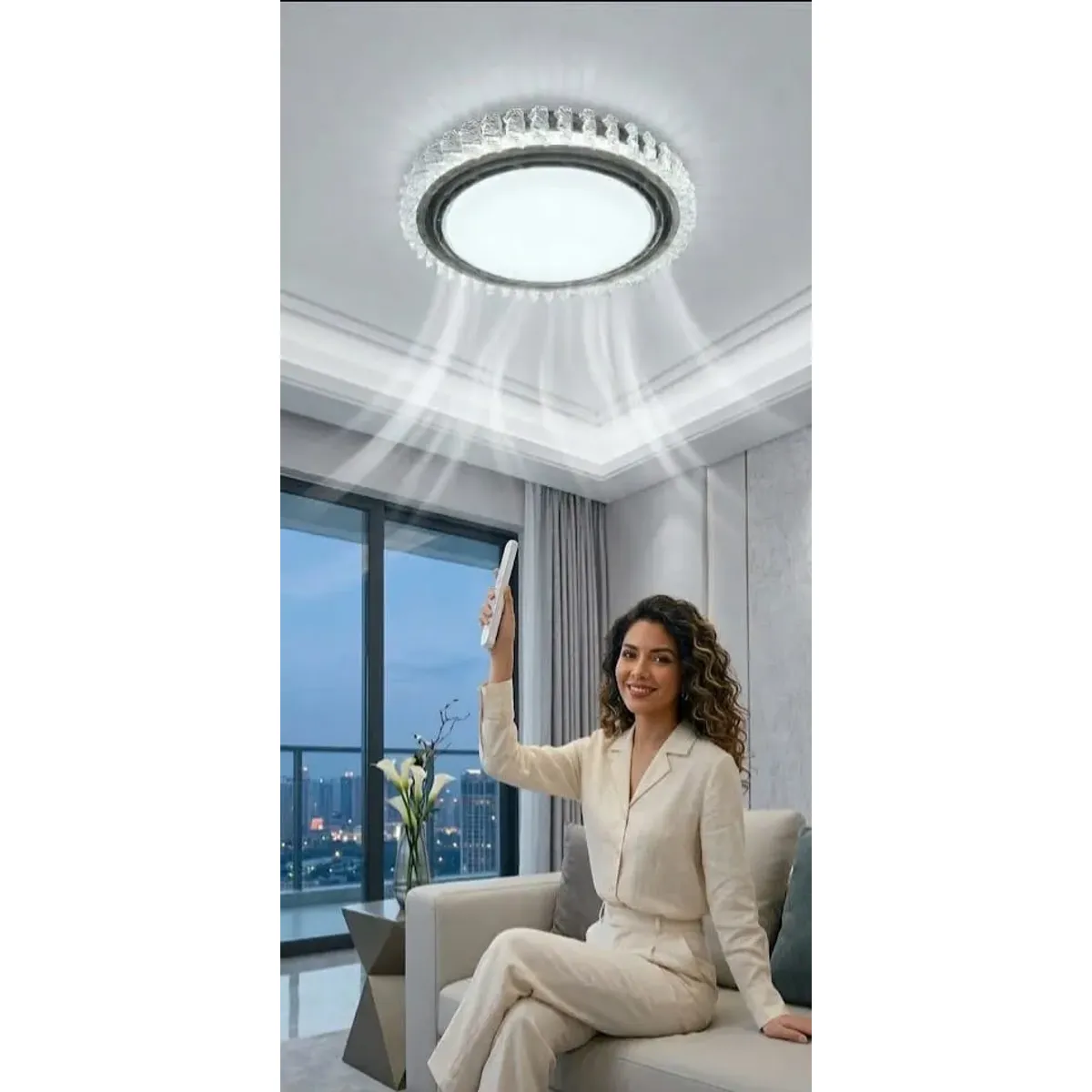 GENERAL - 9050 Ventilador de techo 40W 3000K 4000K 6500K