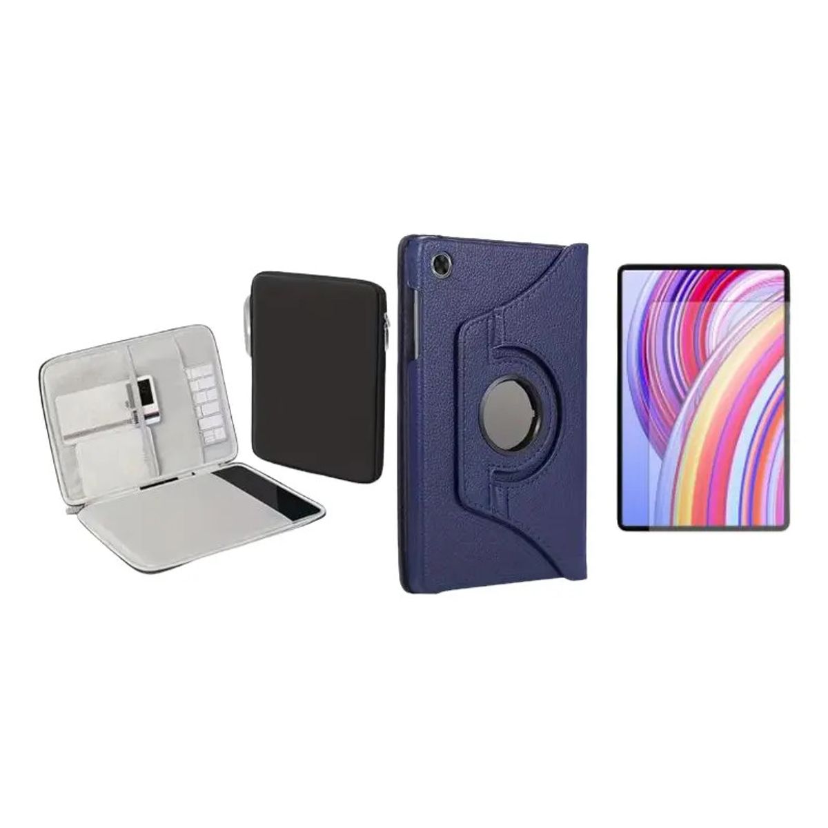 GENERICO - Forro Estuche 360 Giratorio + Vidrio + Funda compatible con HONOR PAD X8A