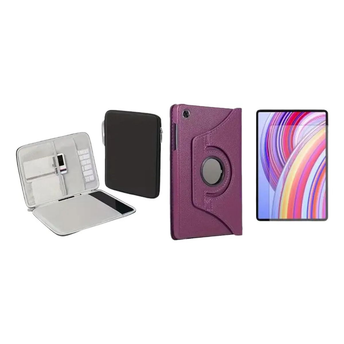 GENERICO - Forro Estuche 360 Giratorio + Vidrio + Funda compatible con HONOR PAD X8A