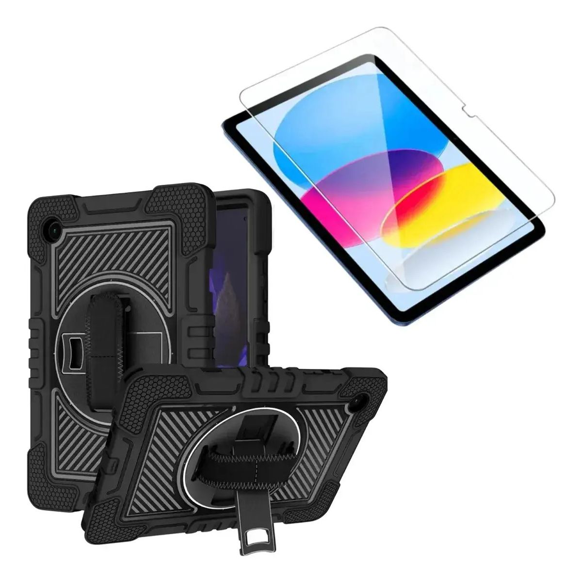 GENERICO - FUNDA ANTIGOLPE CON CORREA Y VIDRIO COMPATIBLE CON SAMSUNG TAB S11 X730