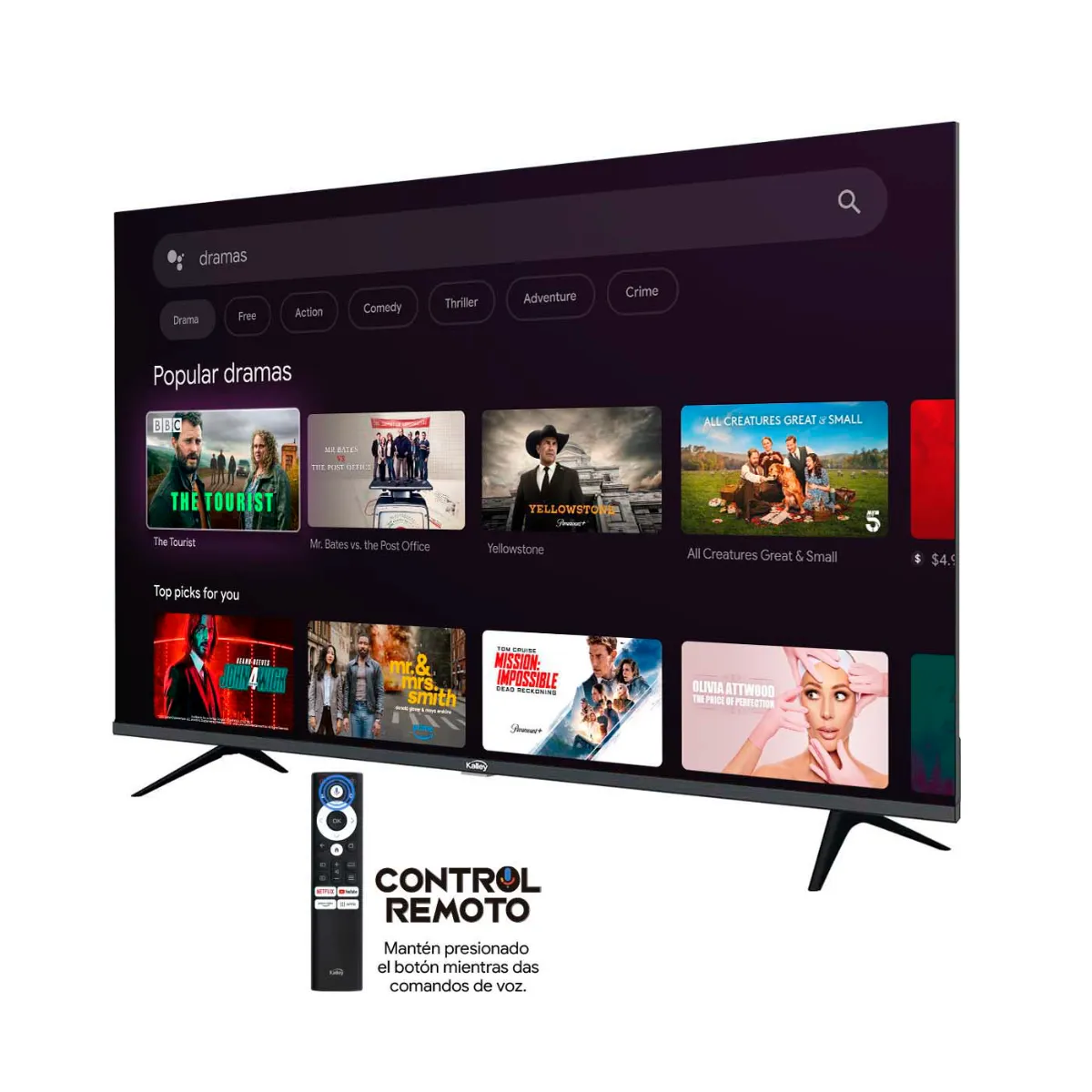 KALLEY - Televisor KALLEY 65G315  65 pulgadas LED Uhd 4K Smart TV