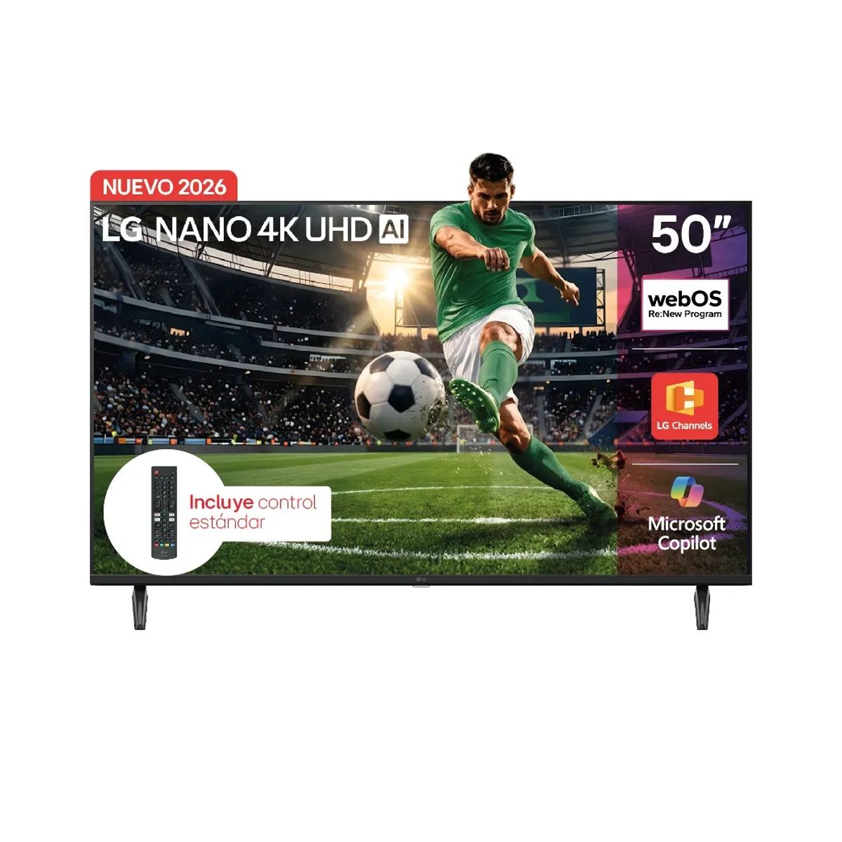 LG - Televisor LG 50 Pulgadas Nano 4k Uhd Ia Smart Tv 50NU800BPSC