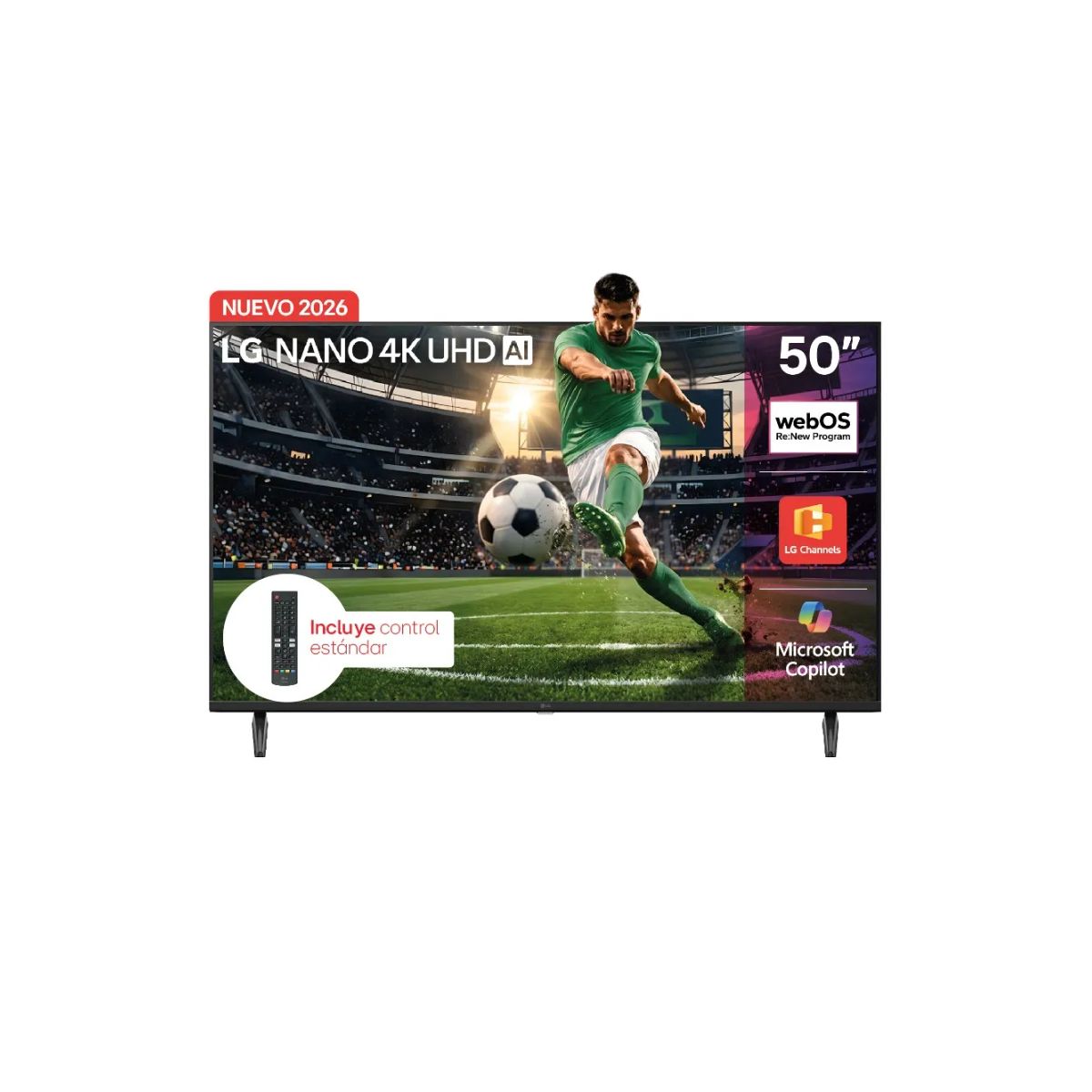 LG - Televisor LG 50 Pulgadas Nano 4k Uhd Ia Smart Tv 50NU800BPSC