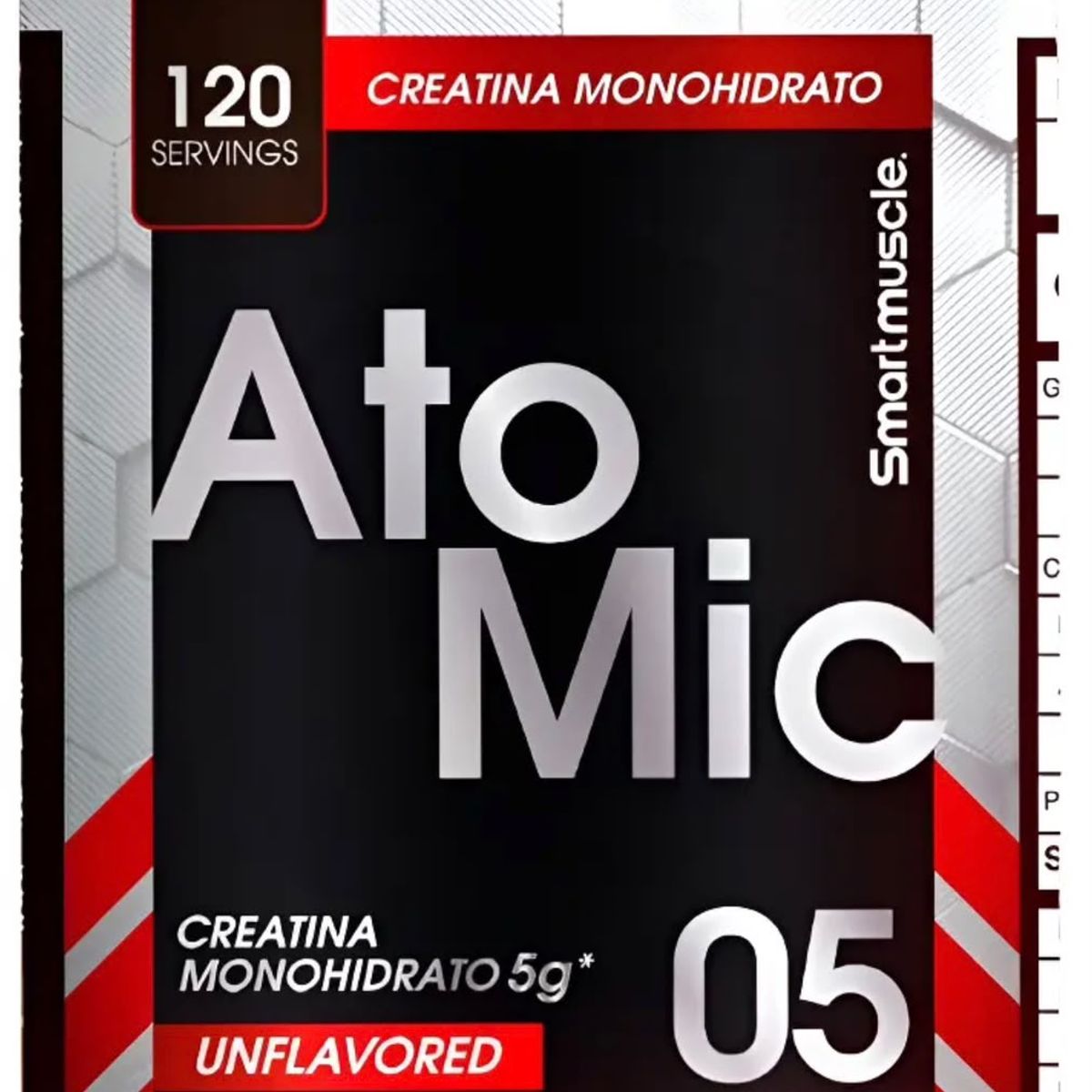 SMARTMUSCLE - creatina atomic monohidrato 600gr